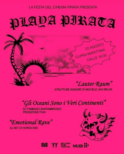 A San Benedetto del Tronto dal 23 al 25 agosto apertura della FESTA DEL CINEMA PIRATA