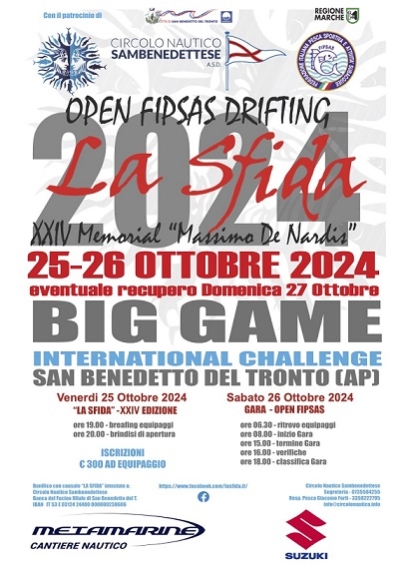 Circolo Nautico Sambenedettese, tutto pronto per la XXIV edizione del Memorial “Massimo De Nardis”