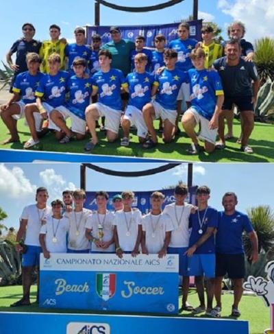 Beach Soccer - Stella del Mare under 17 vice campione d'Italia AICS