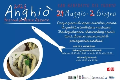 I profumi e i sapori del mare con il Festival del Pesce Azzurro Anghiò a San Benedetto