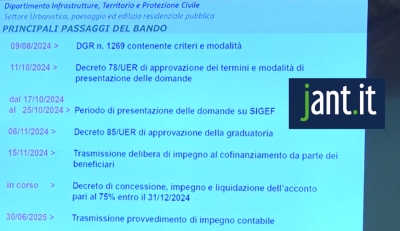 Presentati i comuni che beneficeranno dei contributi per la redazione dei PUG