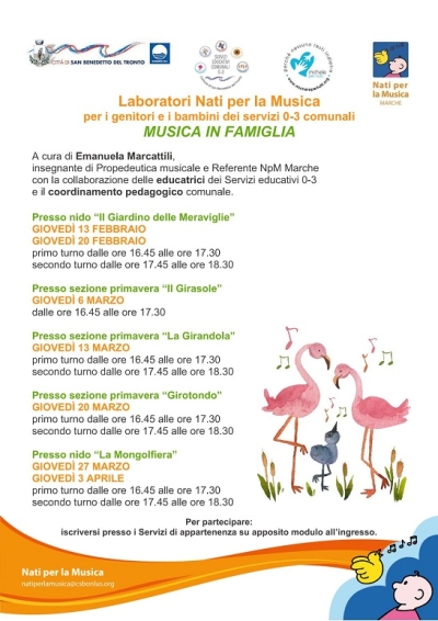 Laboratori musicali nei nidi comunali