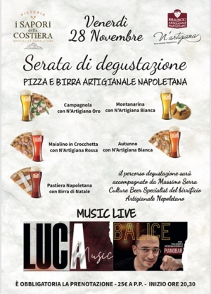 La pizzeria I Sapori della Costiera vi attende per una serata speciale