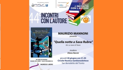 “Incontri con l’autore”, l'appuntamento è con Maurizio Mannoni