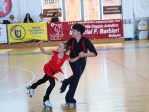 Pattinaggio Artistico: Due titoli regionali federali e due ori al 43&deg; Trofeo Nazionale per Coppia Artistico &ldquo;F. Barbieri&rdquo; per le coppie della Diavoli Verde Rosa
