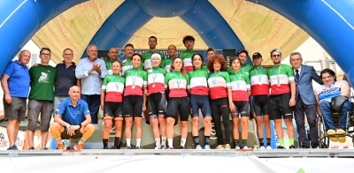 Alla Granfondo Terre dei Varano passerella per i campioni italiani granfondo Fci ed i campioni interforze 2024