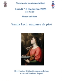 Luned&igrave; 15 DICEMBRE alle ore 17,30 AL MUSEO DEL MARE prosegue la serie di incontri per la rassegna I LUNED&Igrave; DEL CIRCOLO