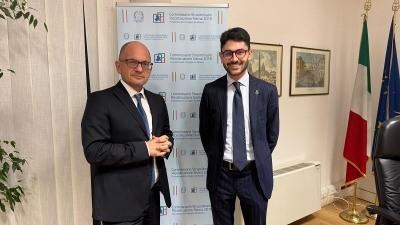 Il Commissario Castelli si congratula con Domenico Carbone per l’elezione a Presidente della Consulta ANCI Giovani