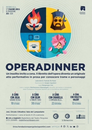 INTORNO ALLA LIRICA DI JESI / Opera dinner, percorsi inclusivi, streaming, incontri e lezioni, giovani a teatro, musica nell&rsquo;aria, Bautheatre