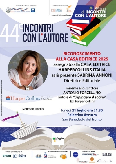 San Benedetto ha ufficializzato la candidatura a Capitale Italiana del Libro 2026, in arrivo due appuntamenti d’eccezione con protagoniste Fazi Editore e HarperCollins Italia