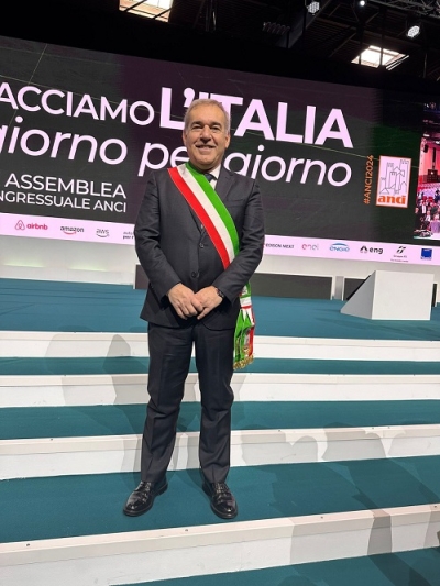 Il sindaco Antonio Spazzafumo in visita a Torino per la 41ª edizione dell’assemblea dell’ANCI
