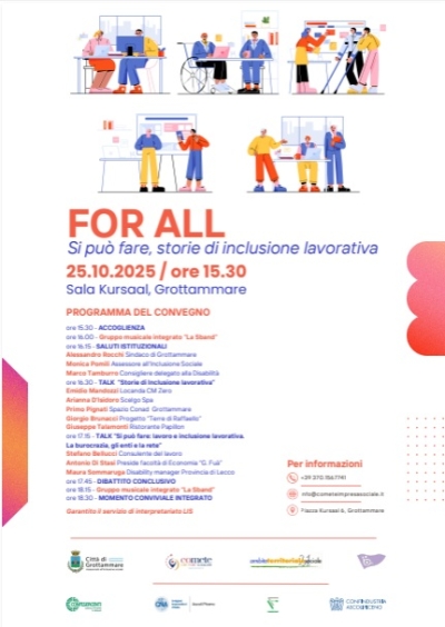 Lavoro e inclusione, le buone pratiche si raccontano