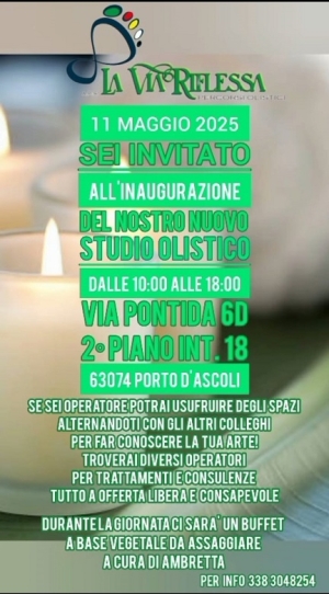 Apertura a Porto d'Ascoli di un nuovo studio olistico
