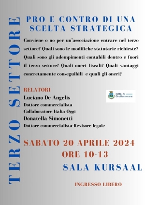 &ldquo;Terzo settore: pro e contro di una scelta strategica&rdquo;