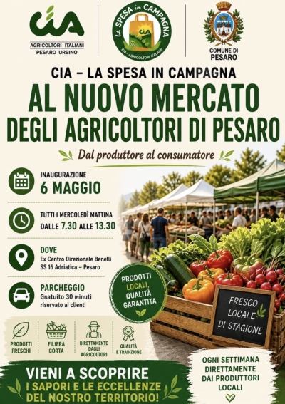 Pesaro, nasce il nuovo mercato degli agricoltori