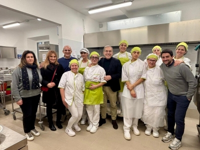 Il Sindaco Spazzafumo, il Vicesindaco Capriotti e l’Assessore Sanguigni in visita alla Scuola “Caselli”