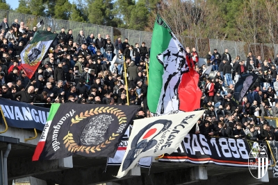 Ascoli Calcio - Oltre 400 tifosi bianconeri a seguito del Picchio nella sfida di La Spezia