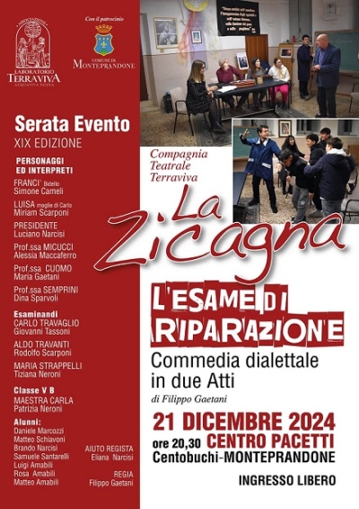 Torna La Zicagna, compagnia teatrale Terraviva con la commedia dialettale 