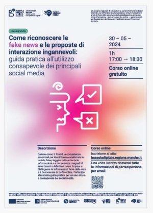 AllDigital weeks 2024:  gioved&igrave; 30 maggio 2024 webinar gratuito per tutti i cittadini dal titolo &ldquo;Come riconoscere le Fake News e le proposte di interazione ingannevoli: guida pratica all&rsquo;utilizzo consapevole dei principali social media&rdquo;