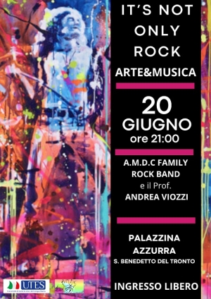 EVENTO UTES "IT&rsquo;NOT ONLY ROCK" PRESSO LA PALAZZINA AZZURRA VENERDI 20 GIUGNO