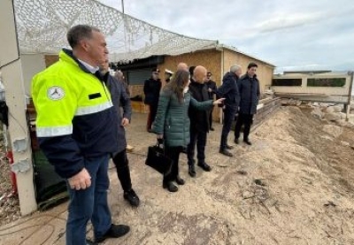 Mareggiata a Porto Recanati, sopralluogo del presidente Acquaroli: “Ripristino e sicurezza priorità assolute, lavoriamo già per la stagione estiva”