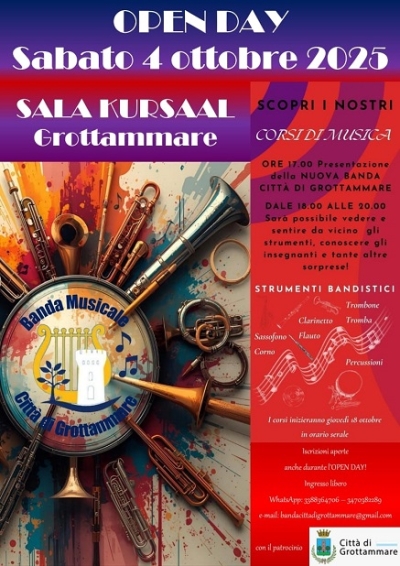 La musica chiama: Open Day della Nuova Banda Città di Grottammare