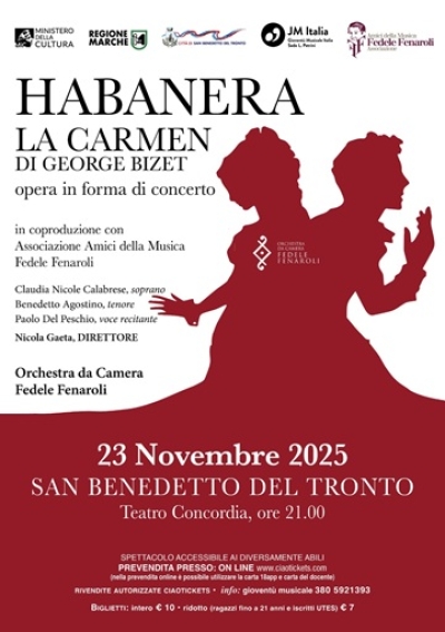 HABANERA, la Carmen di Bizet in forma di concerto al Teatro Concordia