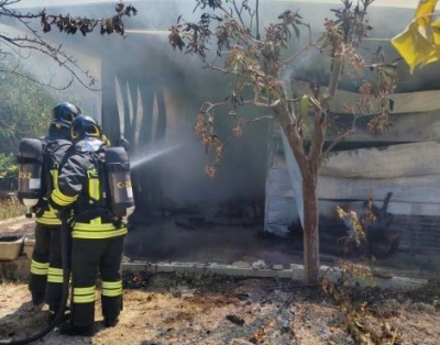 Grave incendio a Martinsicuro