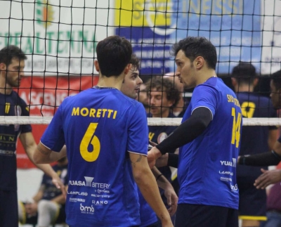 In Serie B maschile la Yuasa Battery cade a Macerata mentre la Serie D viene superata in casa al tie-break