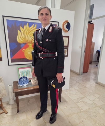 Il Maresciallo Maria Letizia Cocomazzi alla guida della Stazione Carabinieri di Nerito di Crognaleto