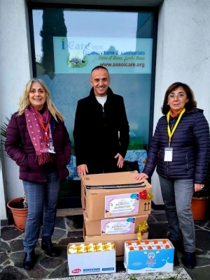 Consuntivo della raccolta organizzata dell'Organizzazione di Volontariato "I CARE"