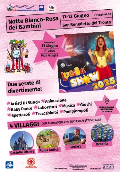 San Benedetto: Lucilla alla Notte Bianco-Rosa dei bambini