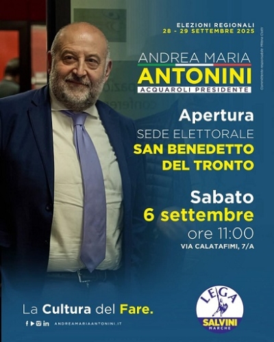 San Benedetto, apertura sede elettrorale di Andrea Maria Antonini