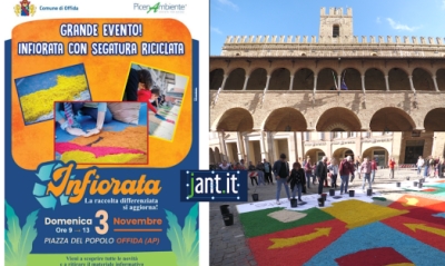 Ad Offida un'infiorata promossa da PicenAmbiente