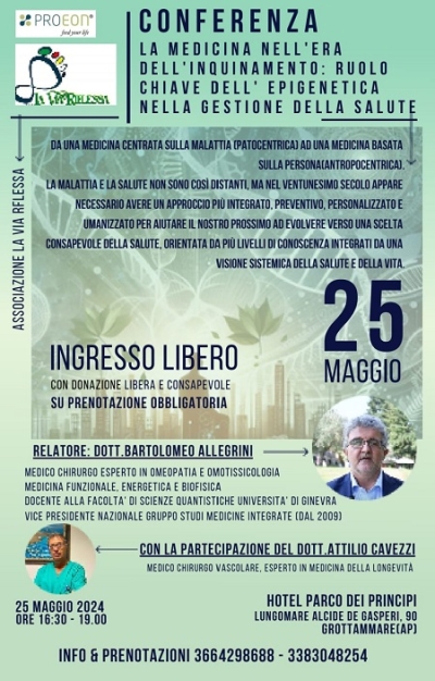 Sabato 25 maggio conferenza 