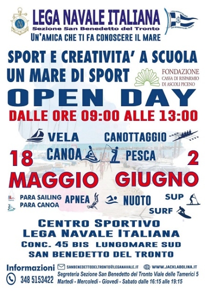 Sport, mare e inclusione: domenica l’Open Day della Lega Navale
