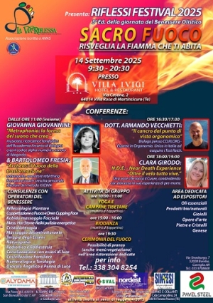 Riflessi Festival 2025: &ldquo;Sacro Fuoco&rdquo; Risveglia la Fiamma che ti abita