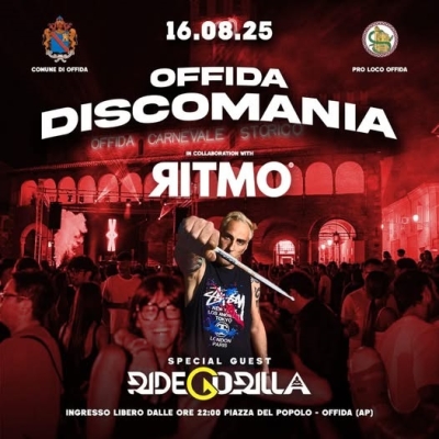 Offida si accende di musica e spettacolo: Discomania in Piazza del Popolo