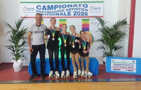 Pattinaggio Artistico: tre atlete della Diavoli Verde Rosa rappresenteranno le Marche al Trofeo delle Regioni
