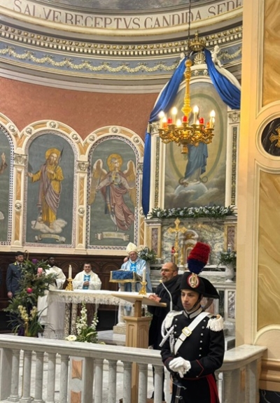 Isola del Gran Sasso D’Italia, celebrazione del Precetto Natalizio Interforze