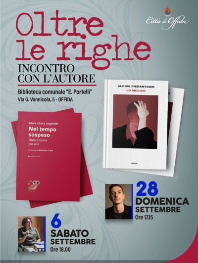 Offida - Oltre le righe: un nuovo ciclo di incontri con l’autore