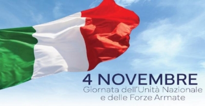 Il 4 novembre si celebrerà la Festa dell’Unità Nazionale e Giornata delle Forze Armate