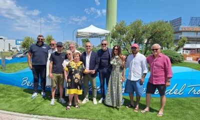 Inaugurata la nuova installazione sulla rotonda Boito