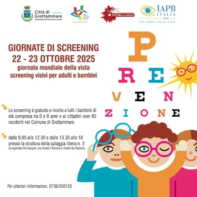 A Grottammare due giornate di screening visivi per adulti e bambini