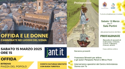 Sabato 15 marzo, ad Offida, terzo appuntamento per la Giornata Internazionale della Donna