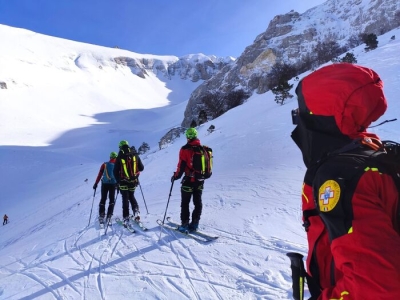 Neve in montagna, appello alla prudenza del Soccorso alpino Marche
