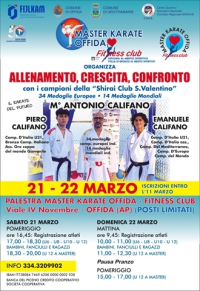 Master Karate Offida Fitness Club organizza 