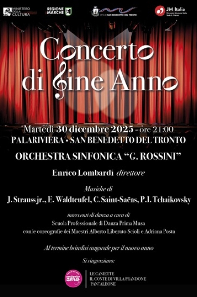 Grande concerto di fine anno al “Palariviera”