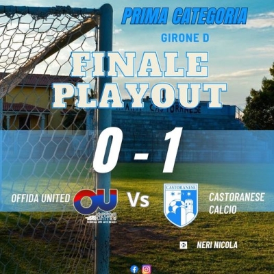 La vittoria della Castoranese sancisce la permanenza in Prima Categoria