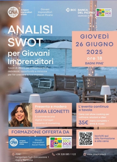Giovani imprenditori e cooperazione a Cupra Marittima un workshop sul futuro delle imprese locali